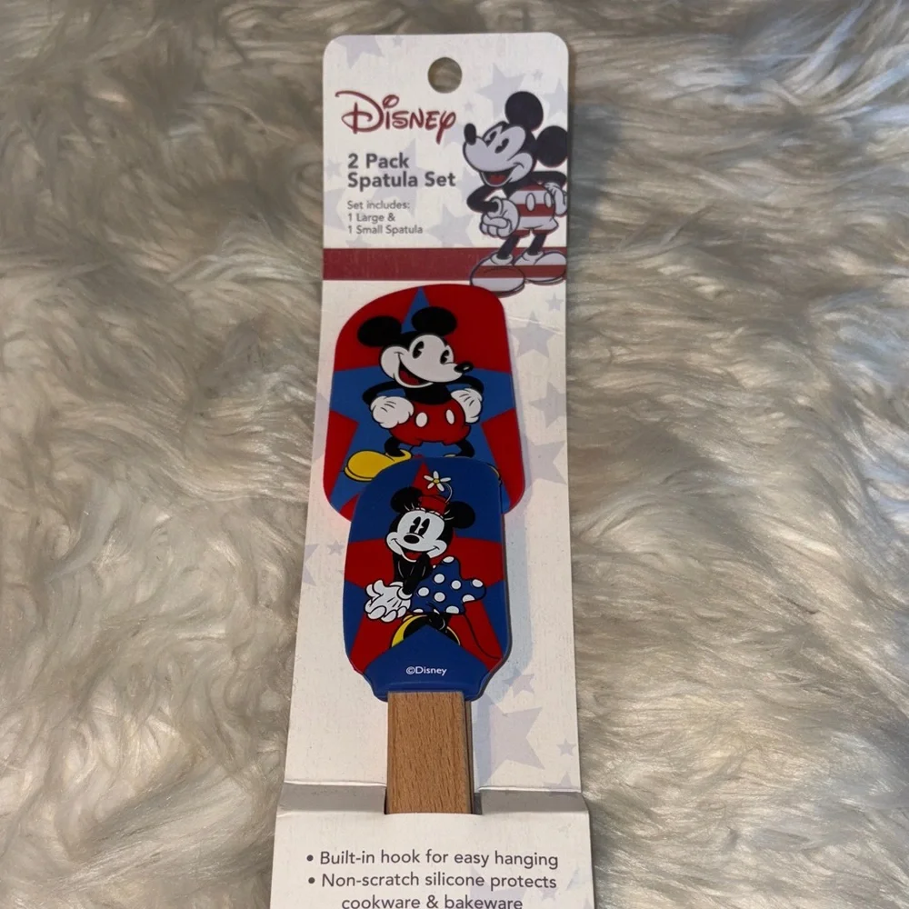 Disney Mickey Mouse Kids Spatula Set - Red and Blue